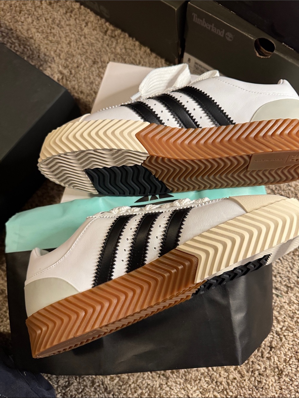 Alexander Wang White Black Cream Athletic Sneakers